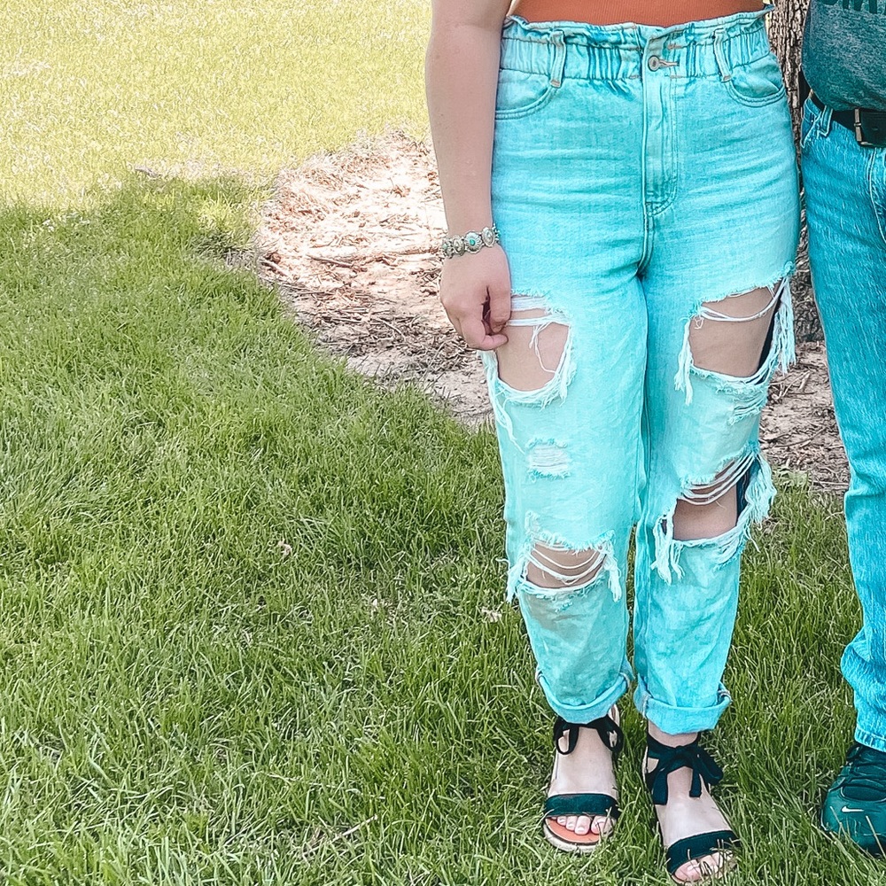 KanCan Women’s Cinch High Waisted Boyfriend Jeans Size 9/28